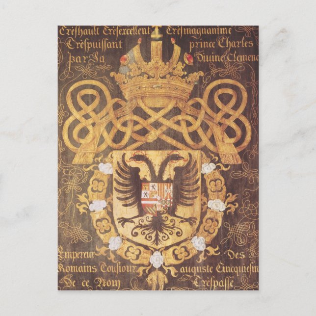 Carte Postale Armoiries de Charles V du 23e Chapitre (Devant)