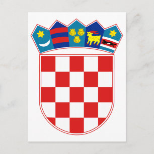 Carte postale Armoiries de Croatie