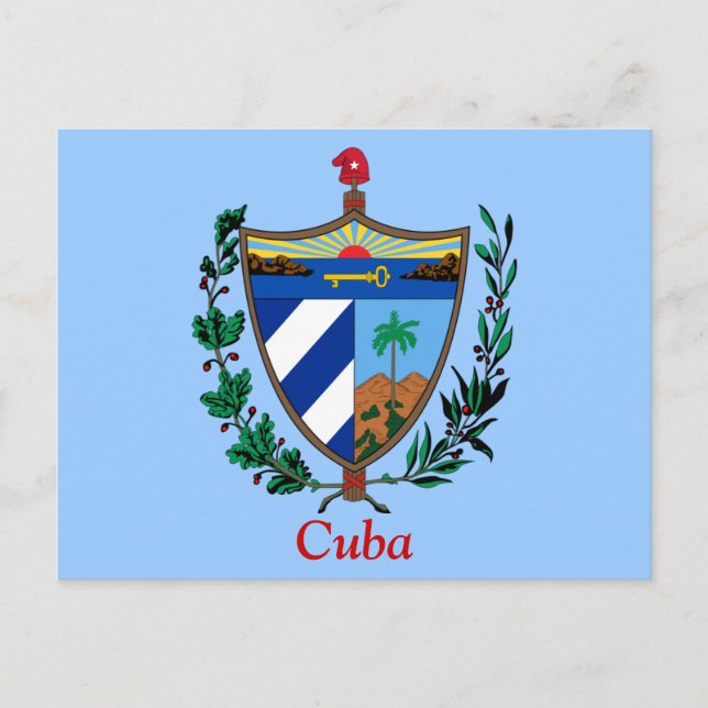 Carte Postale Armoiries de Cuba (Devant)
