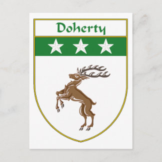 Carte Postale Armoiries de Doherty/crête de famille