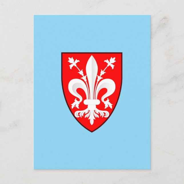 Carte Postale Armoiries de Florence (Devant)