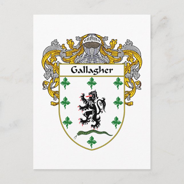 Carte Postale Armoiries de Gallagher (mannequins) (Devant)