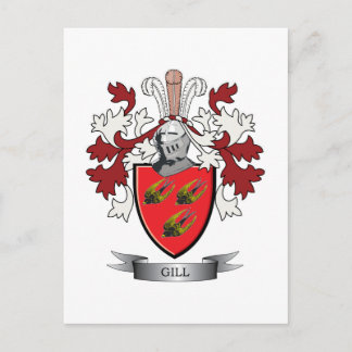 Carte Postale Armoiries de Gill Family Crest