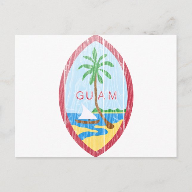 Carte Postale Armoiries De Guam (Devant)