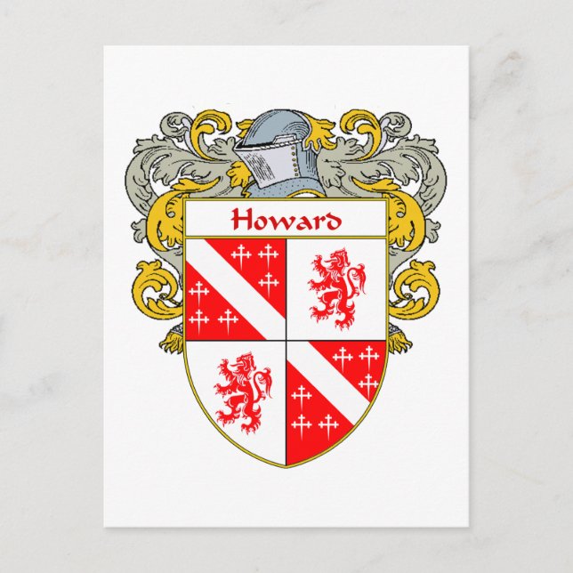 Carte Postale Armoiries de Howard Irish Coat of Arms (mannequin) (Devant)