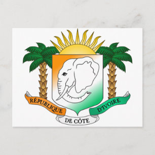 Carte Postale Armoiries de la Côte d'Ivoire