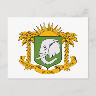 Carte postale Armoiries de la Côte d'Ivoire