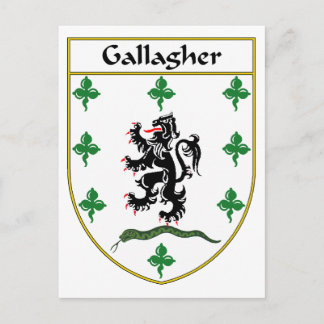 Carte Postale Armoiries de la Gallagher/crête de famille