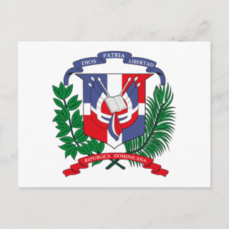 Carte postale Armoiries de la République dominicai