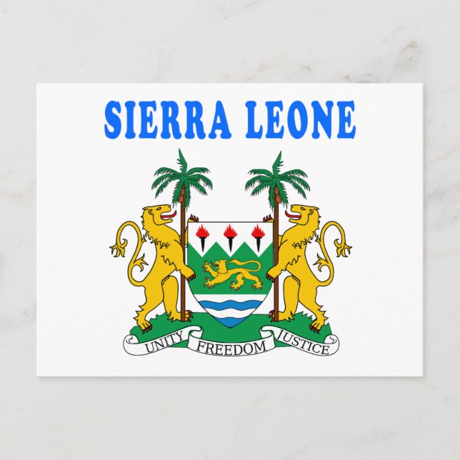 Carte Postale Armoiries De La Sierra Leone (Devant)