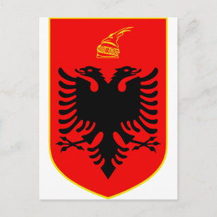 Carte Postale Armoiries de l'Albanie