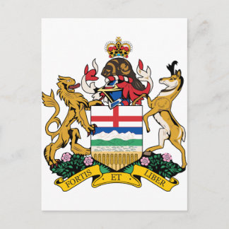 Carte Postale Armoiries De L'Alberta