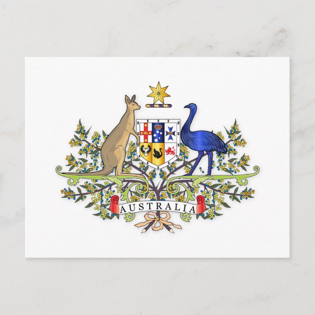 Carte Postale Armoiries de l'Australie (Devant)