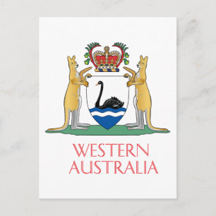 Carte Postale Armoiries de l'Australie occidentale