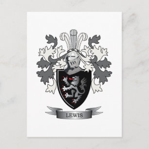 Carte Postale Armoiries de Lewis Family Crest