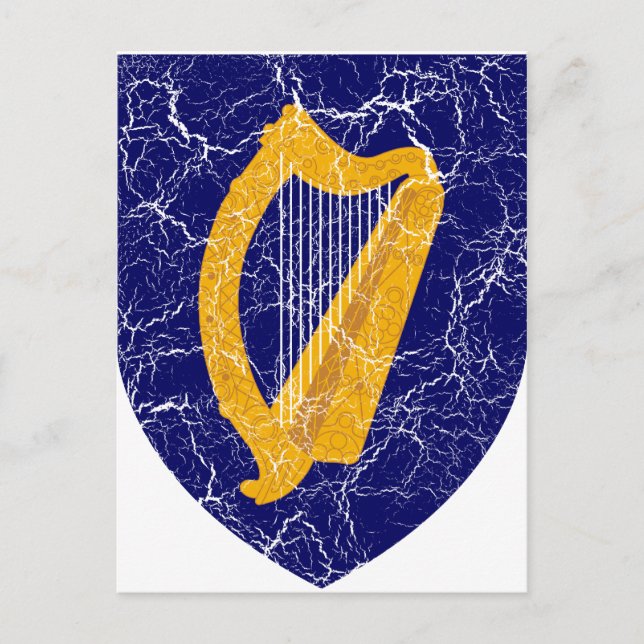 Carte Postale Armoiries De L'Irlande (Devant)
