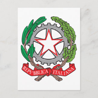 Carte Postale Armoiries De L'Italie