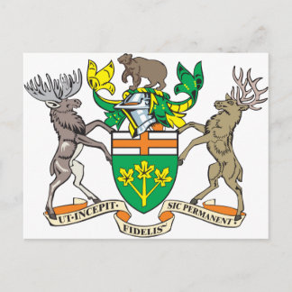 Carte Postale Armoiries De L'Ontario