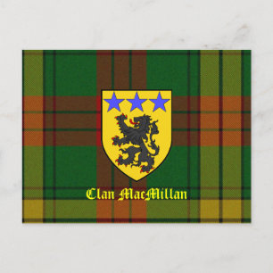 Carte Postale Armoiries de MacMillan Tartan