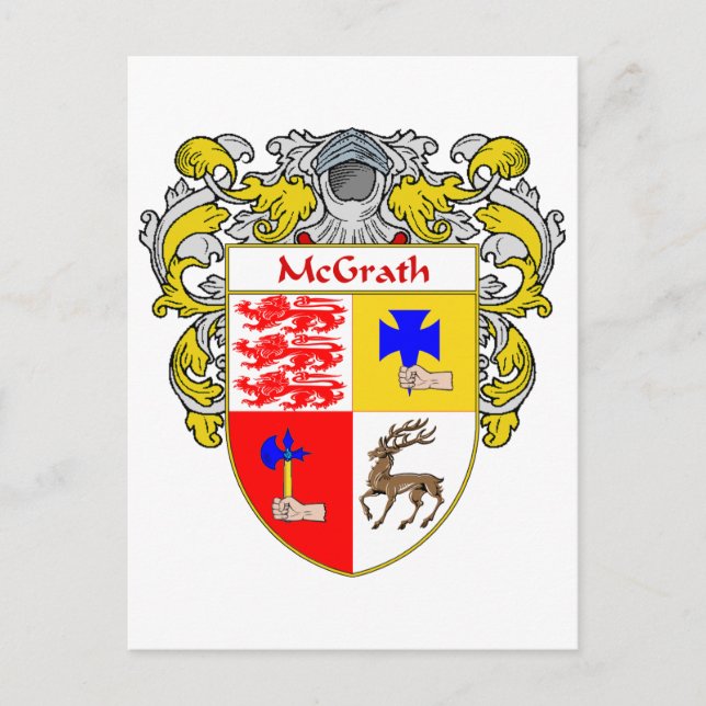 Carte Postale Armoiries de McGrath (mannequins) (Devant)