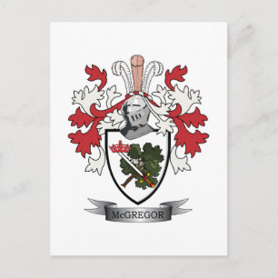 Carte Postale Armoiries de McGregor Family Crest