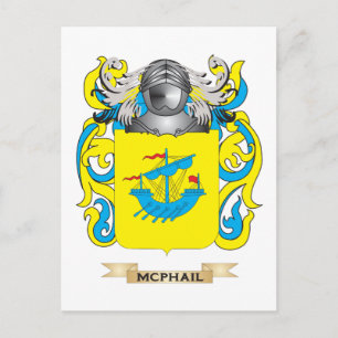 Carte Postale Armoiries de McPhail (crête de famille)
