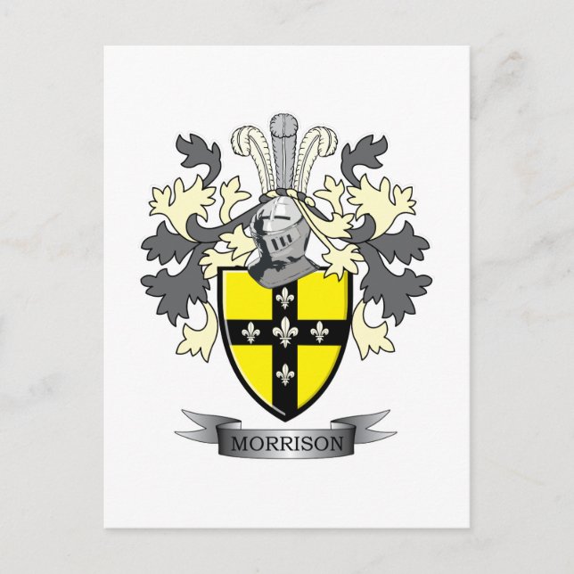 Carte Postale Armoiries de Morrison Family Crest (Devant)