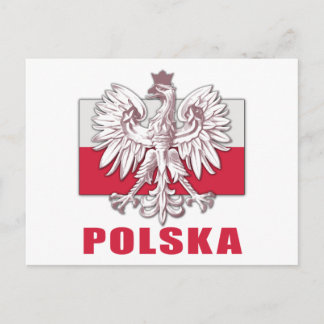 Carte Postale Armoiries de Pologne Polska