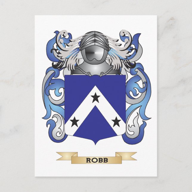 Carte Postale Armoiries de Robb (crête de famille) (Devant)