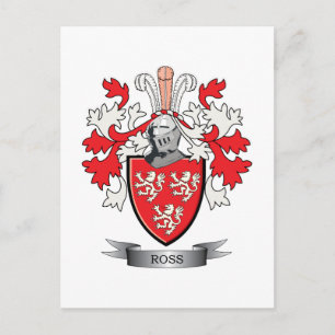 Carte Postale Armoiries de Ross Family Crest