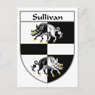 Carte Postale Armoiries de Sullivan/crête de famille