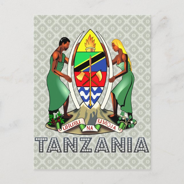 Carte Postale Armoiries de Tanzanie (Devant)