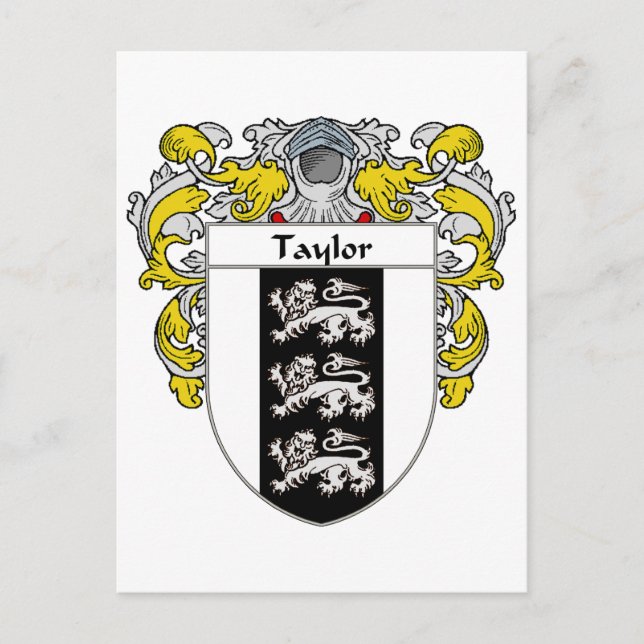 Carte Postale Armoiries de Taylor (moulées) (Devant)