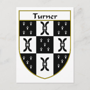 Carte Postale Armoiries de Turner/crête de famille