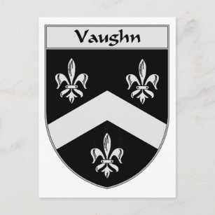 Carte Postale Armoiries de Vaughn/crête de famille