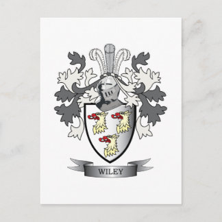 Carte Postale Armoiries de Wiley Family Crest