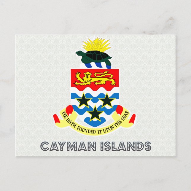 Carte Postale Armoiries des îles Caïmans (Devant)
