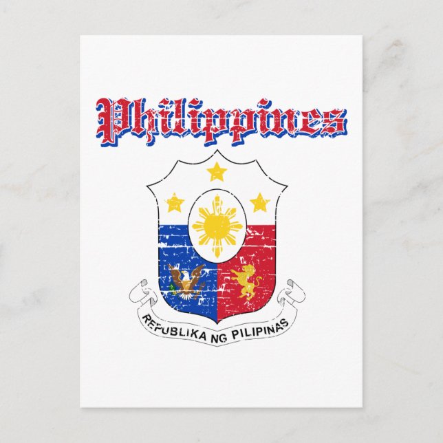 Carte Postale Armoiries des Philippines (Devant)