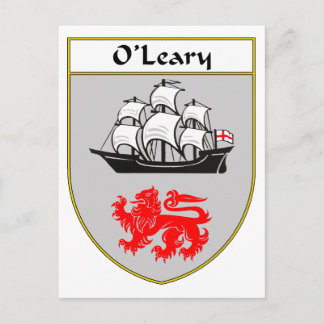 Carte Postale Armoiries d'O'Leary/crête de famille