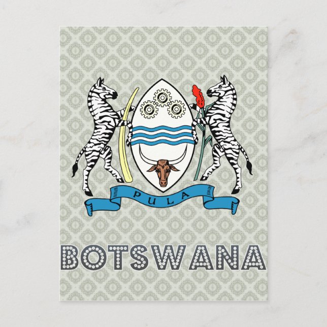 Carte Postale Armoiries du Botswana (Devant)