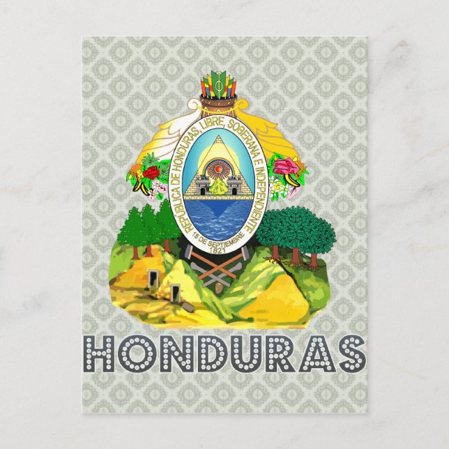 Carte Postale Armoiries du Honduras (Devant)
