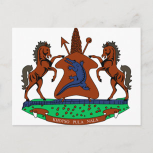 Carte Postale Armoiries du Lesotho