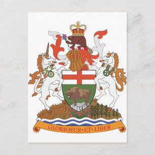 Carte Postale Armoiries Du Manitoba