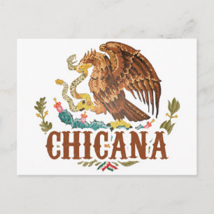 Carte Postale Armoiries du Mexique Chicana
