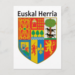 Carte Postale Armoiries du Pays basque (Euskal Herria),