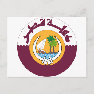 Carte Postale armoiries du qatar
