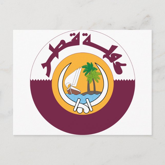 Carte Postale armoiries du qatar (Devant)
