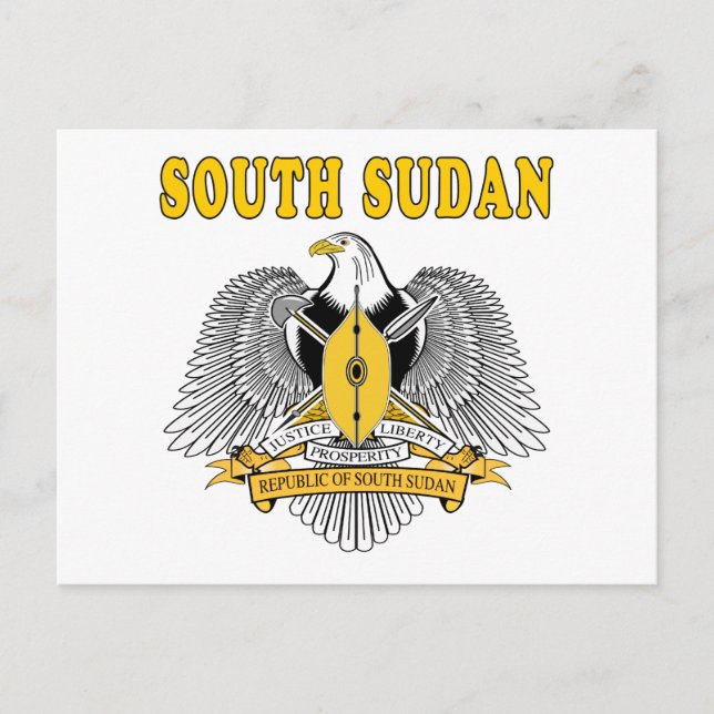 Carte Postale Armoiries Du Soudan Du Sud Designs (Devant)