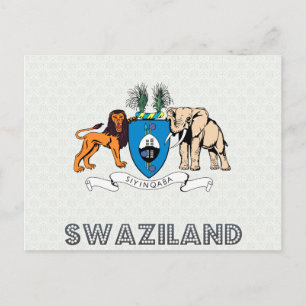Carte Postale Armoiries du Swaziland