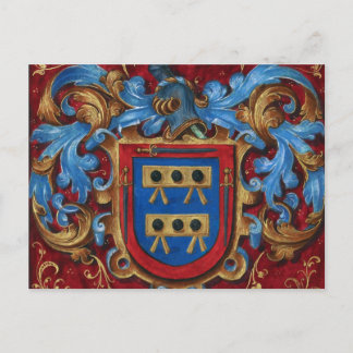 Carte Postale Armoiries médiévales